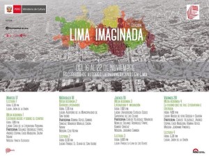 "Lima Imaginada" Del 16 al 22 de noviembre autores latinoamericanos en Lima.