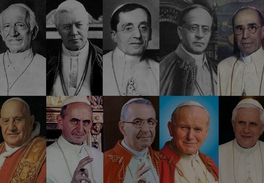 Diez pontífices resumidos en solo veinte palabras