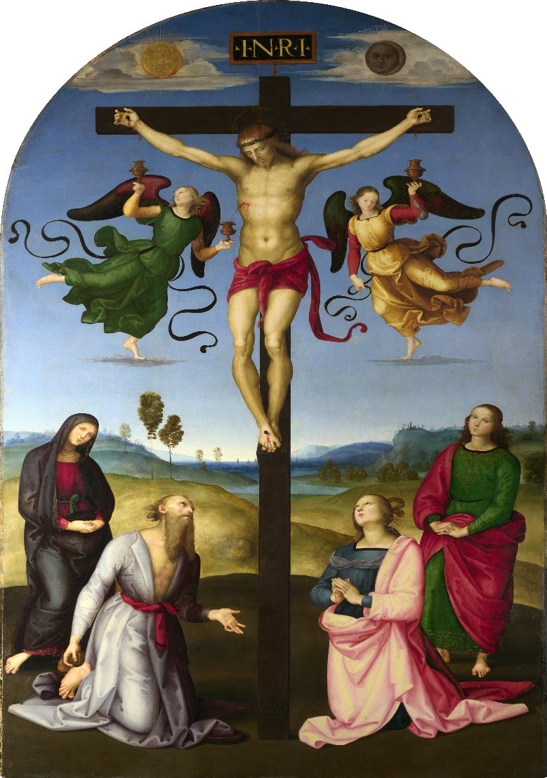 Crucifixión Mond, Rafael Sanzio krouillong comunion en la mano es sacrilegio