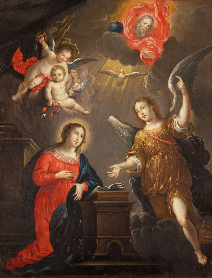 La Anunciacion Angelus krouillong comunion en la mano sacrilegio