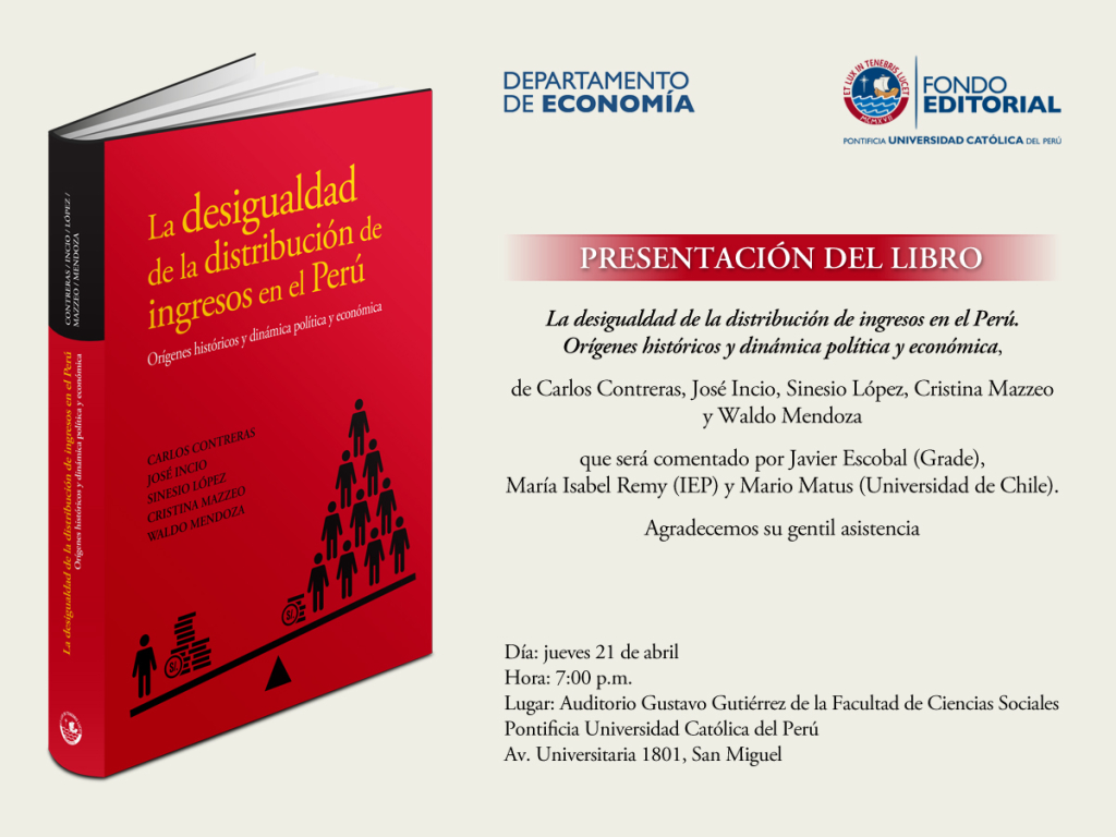 invitacion la desigualdad de la distribución de ingresos en el Perú