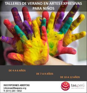 TALLERES PARA NIÑOS Y NIÑAS VERANO 2016 EN TAE PERU