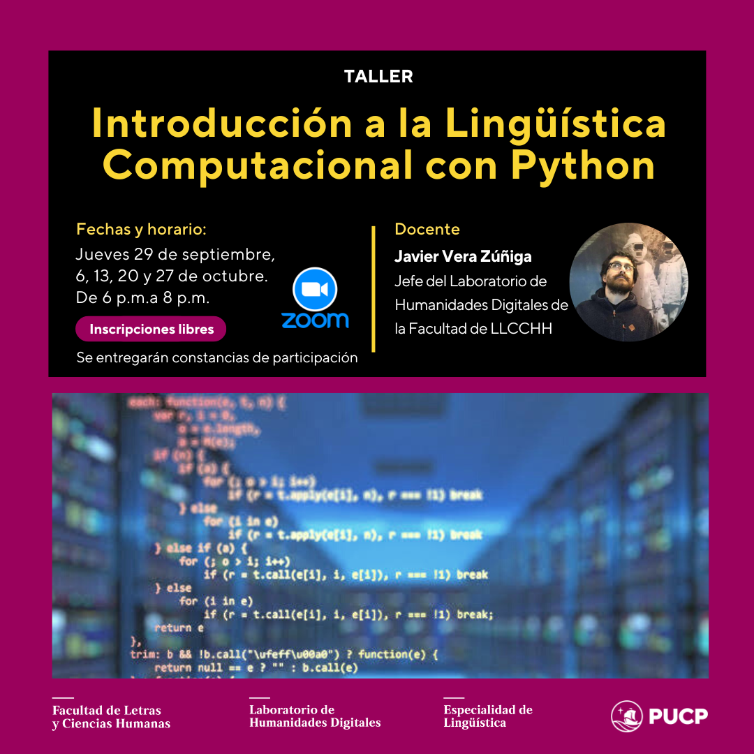 Taller: Introducción a la Lingüística Computacional con Python [videos]