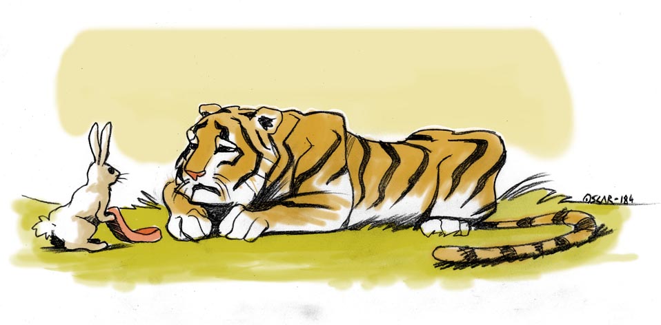 tigre y la liebre