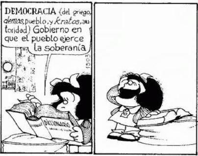 Como siempre, Mafalda con una reacción precisa