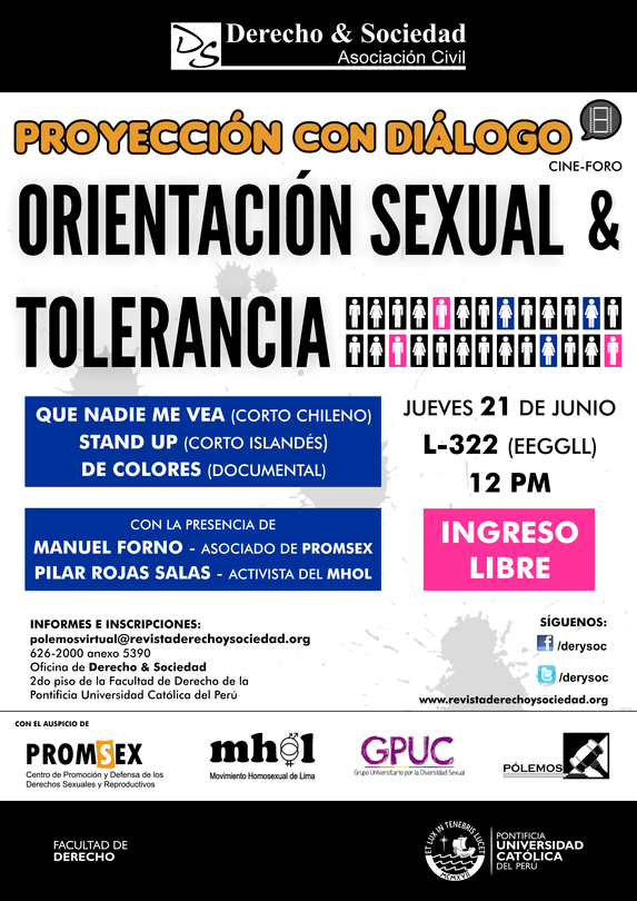 Proyección con Diálogo: Orientación Sexual & Tolerancia