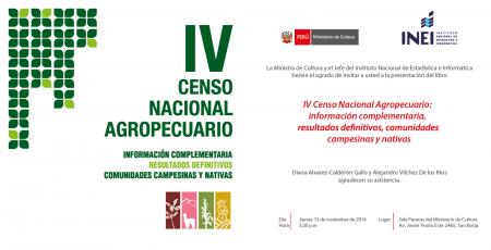 IV Censo Nacional Agropecuario
