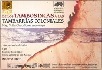 Sofia Chacaltana Tambos Inkas y Coloniales