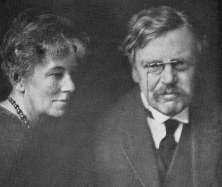 Chesterton y su esposa