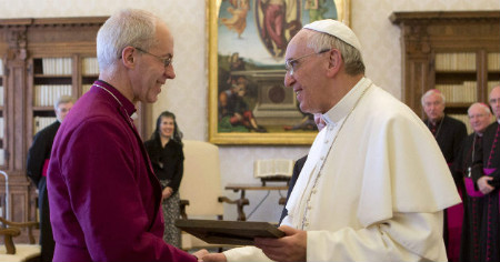 Papa Francisco y el primado anglicano