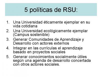 5 politicas RSU