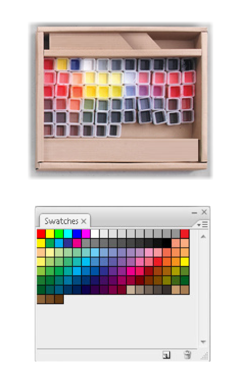 Affordances en paleta de colores