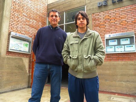 Profesor Jorge Acevedo y asistente Luigi Arce