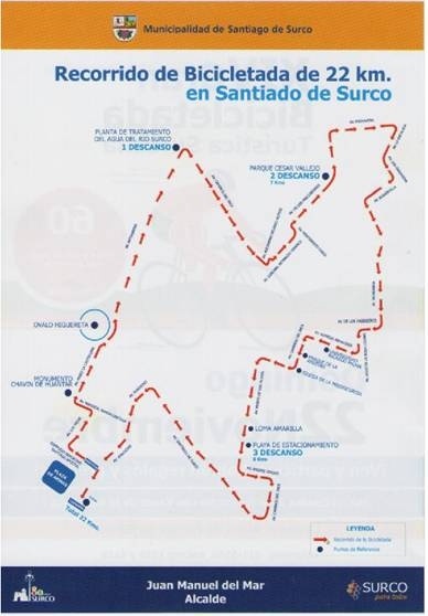 mapa bicicleta surco 2009