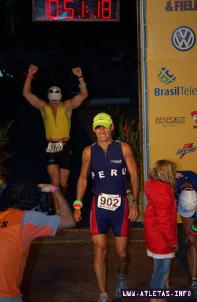 Aldo Baglietto en un competencia de triatlón.